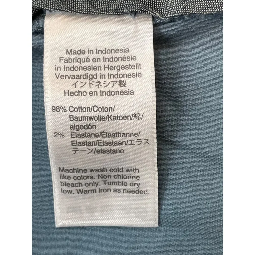 J Crew Shorts Mens 40 Blue Cotton Blend Stretch Flat‎ Front Chino Inseam 10.5